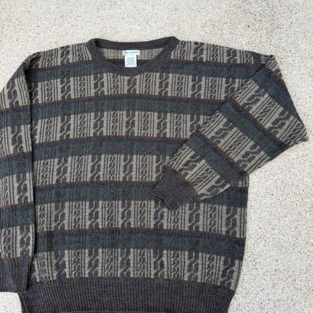 Vintage 90s knit multicolor sweater 2XL